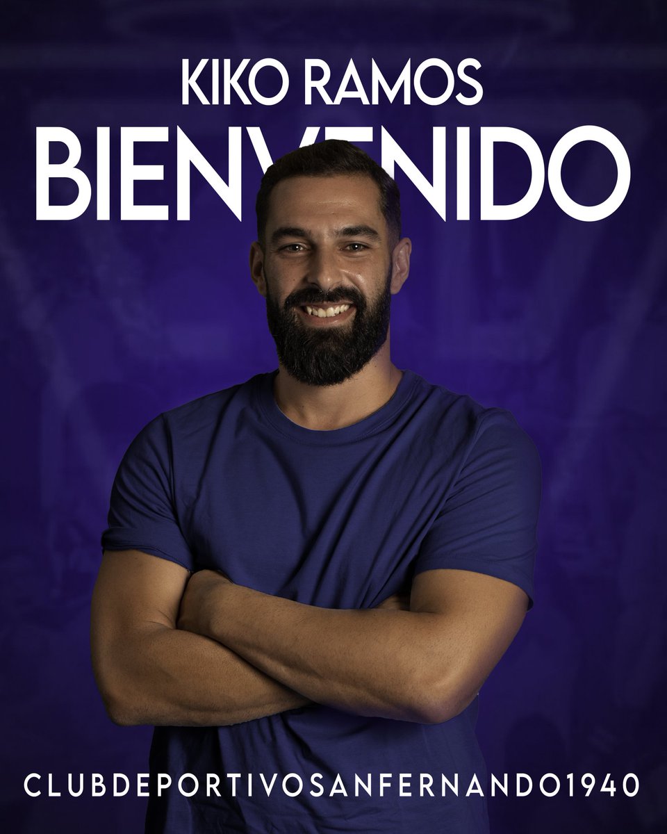 ✍🏻 ¡𝑲𝒊𝒌𝒐 𝑹𝒂𝒎𝒐𝒔, carácter y contundencia para el #CDSanFernando1940!

🛡️ Central con experiencia en Tercera RFEF que llega procedente del CD Alcalá. 

⚓ ¡Bienvenido a bordo, Kiko!