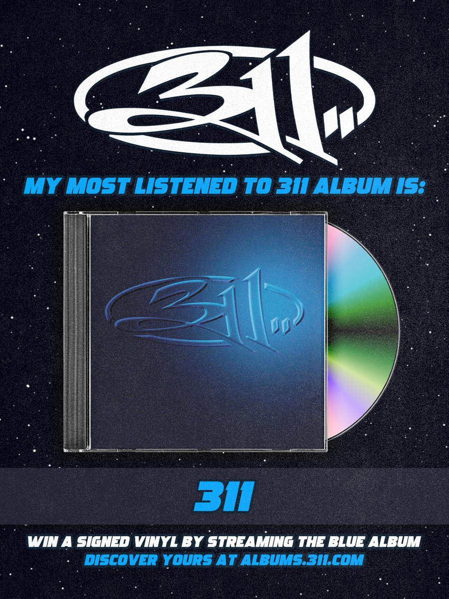 AnxiousUplifter's tweet photo. @311 is the soundtrack of my life since 93!  I'm streaming the 30th Anniversary Blue album!  👽  Give the party people something funky to listen to! https://t.co/iQ1Gq0aS2f