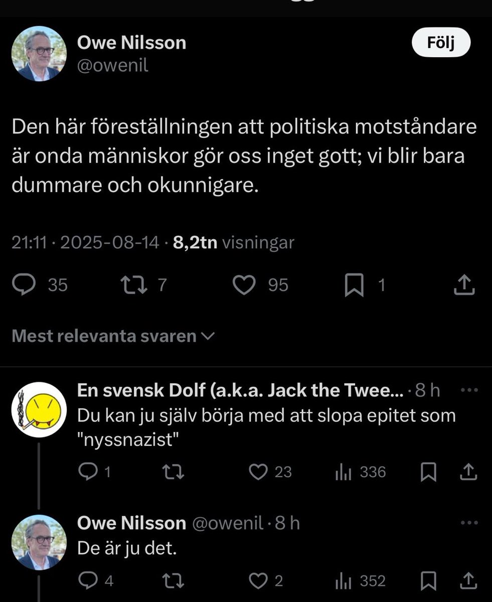 Mikael Grev (@mikaelgrev) on Twitter photo Sportekvivalenten är att en sportbollsmålvakt gör självmål på utspark. Sportekvivalenten är att en sportbollsmålvakt gör självmål på utspark.