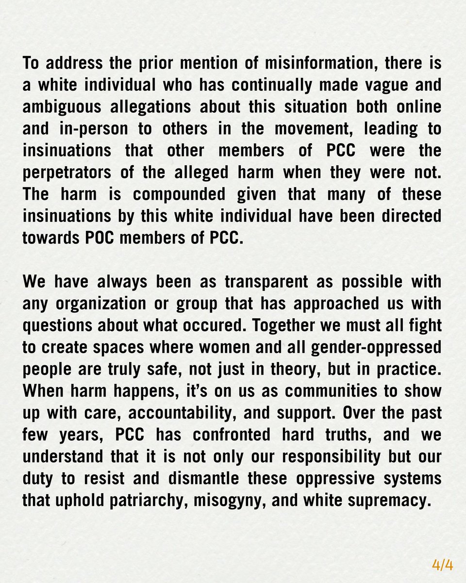We wanted to provide some clarifications on our initial statement. Before speaking any further on the situation, we wanted to get a better understanding on what should be shared publicly, &amp; to respect that process, we paused posting on socials.

We have shared more details here: