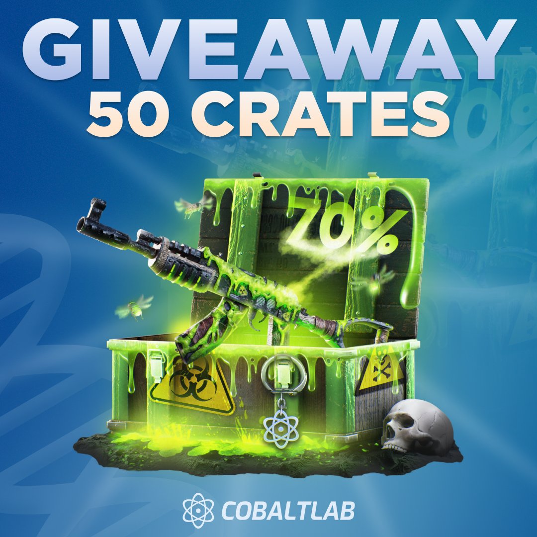 COBALT LAB (@cobaltlabrust) on Twitter photo $100 Giveaway - 50x Toxic Crates💰
🔹 Follow <a href="/Cobaltlabrust/">COBALT LAB</a>
🔹 Like & Repost
🔹 Tag 2 friends
5 winners will be picked in 7 days. Good luck! 🍀 $100 Giveaway - 50x Toxic Crates💰
🔹 Follow <a href="/Cobaltlabrust/">COBALT LAB</a>
🔹 Like & Repost
🔹 Tag 2 friends
5 winners will be picked in 7 days. Good luck! 🍀