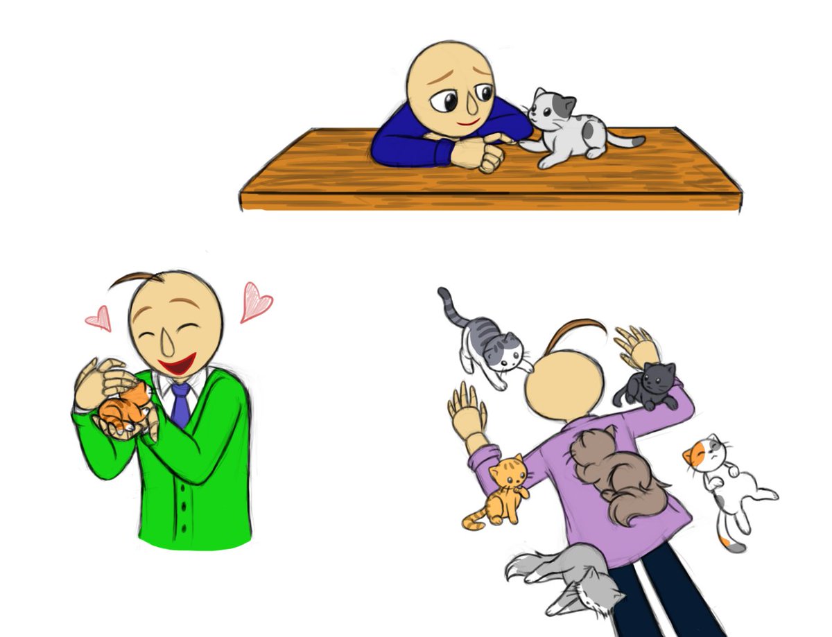 Mini_D12's tweet image. Everyone loves cats #1

#BaldisBasics  #bbieal