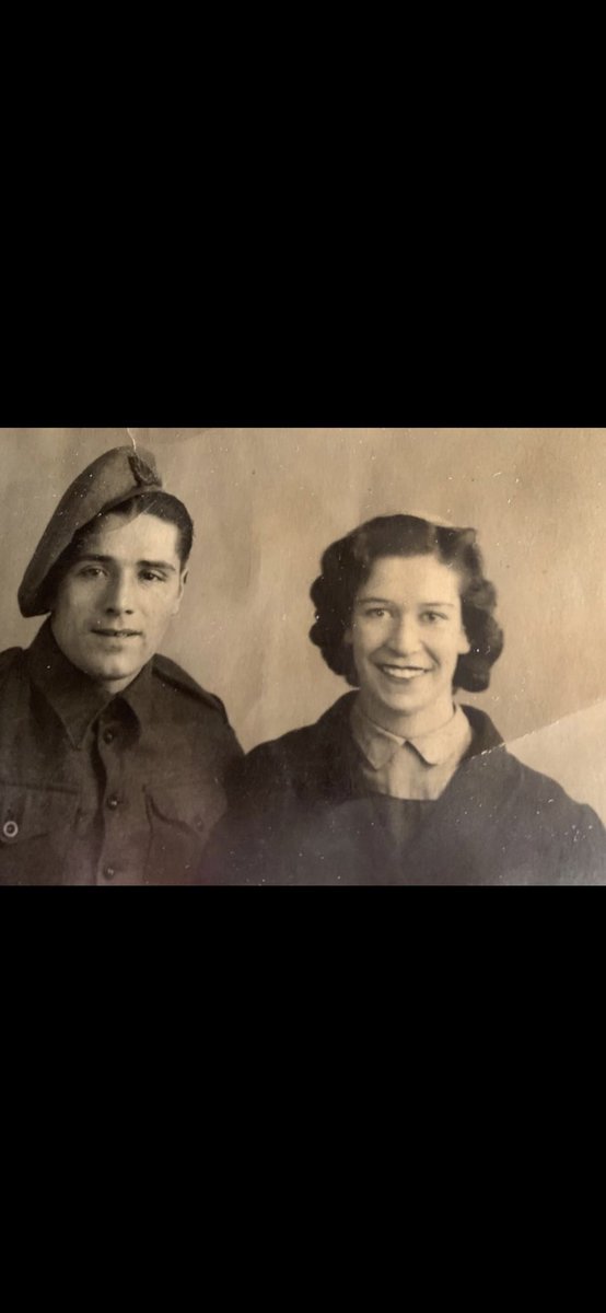 My Papa served as a Sapper in The Royal Engineers in Burma during World War 2, seen here with his beautiful wife, my Gran ❤️