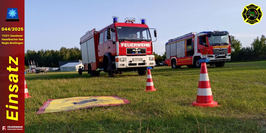 +++ Schwimmer in Not - 14.08.2025 - 18:03 Uhr +++         

Weitere Informationen zu diesem Einsatz und alle weiteren Einsatzberichte finden Sie auf unserer Website unter: ff-regis-breitingen.de 

#imEINSATZfürREGISBREITINGEN #WIRfürREGISBREITINGEN #RegisBreitingen112
*mt