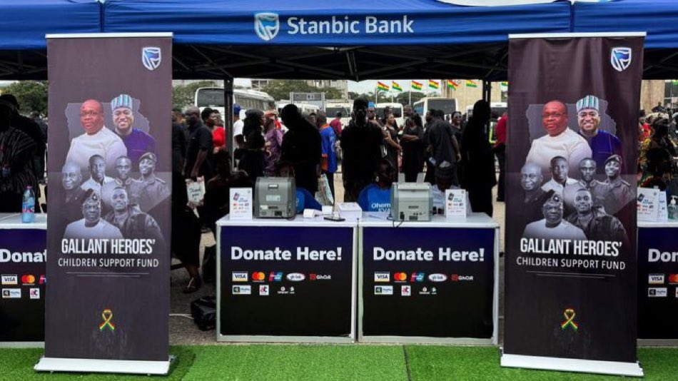 __Johnnewman's tweet photo. Still deeply traumatized by this loss.  
The nation grieves.  
Your race has ended, but your impact remains indelible.  

Hats off to @StanbicBankGH for their generous support.  

Rest in Peace, our Heroes.  
#GhanaMourns  
#DonateWithStanbic https://t.co/2Ed6GnBs6M