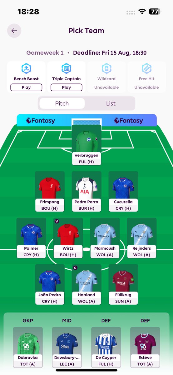 FPLlockedin's tweet photo. Locked in 🔒! Good luck to everyone for the 25/26 season👍🏻 https://t.co/J5TmQyfahF
