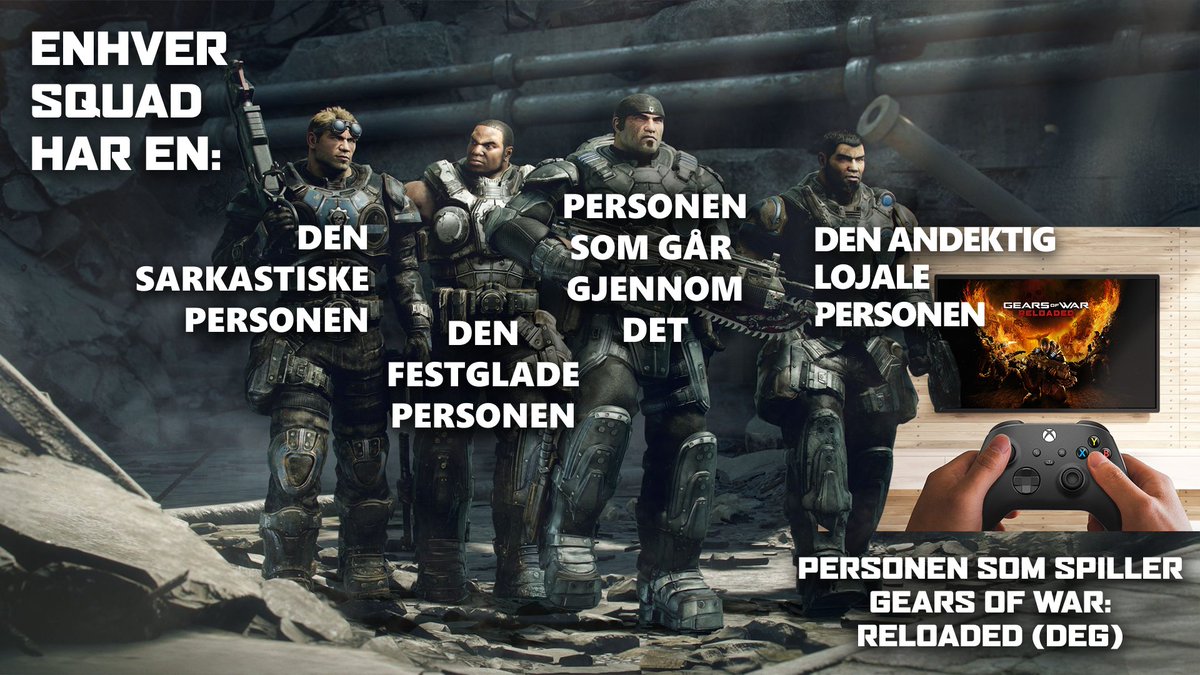 mindre enn to uker unna at du kan bli med i Gears of War: Reloaded-squaden.