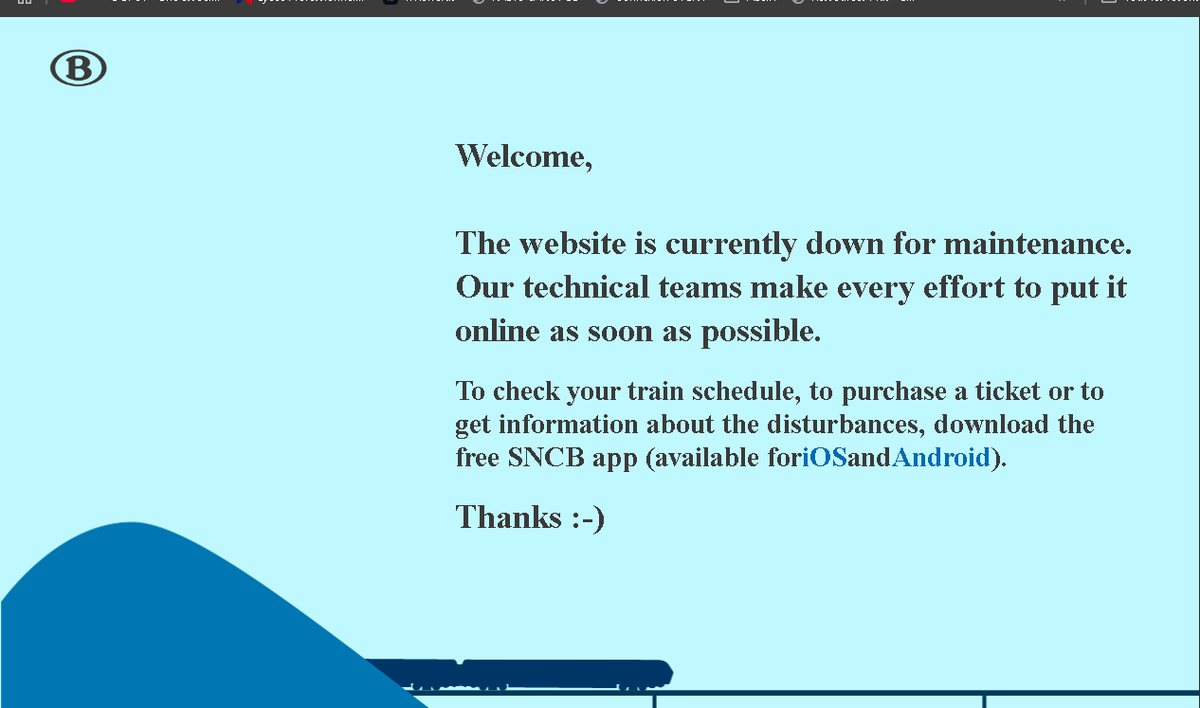 Gohst_Camera's tweet photo. @SNCB 

Désolé, j'ai fait crash votre site ... :/ 

J'ai fait la recherche de Tournai a Brussels https://t.co/l9vYmFY47W