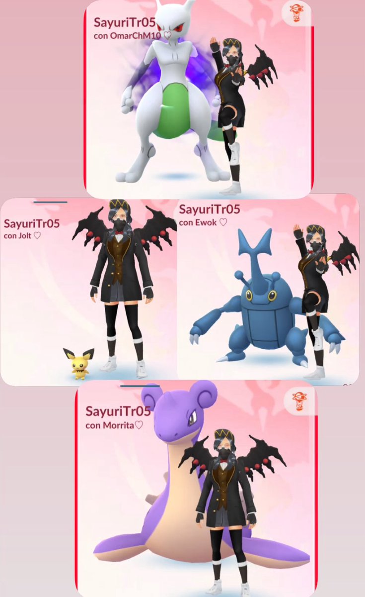 ✨❤️Mucho éxito a mis amigos que hoy nos darán lo mejor de su experiencia para esas narrativas en <a href="/Pokemon/">Pokémon</a> <a href="/PokemonGoApp/">Pokémon GO</a> 
<a href="/OmarChM10/">OmarChM10</a> <a href="/MorritaPokemon/">Morrita Pokémon</a> <a href="/Jolt019/">Jolt019 (Diego)</a> <a href="/Ewok_Padawan/">EwokPadawan</a> 
Éxito chicos ✨