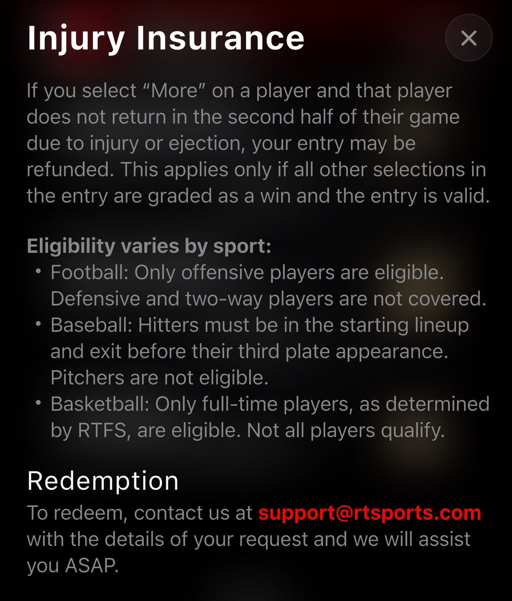 username: dreyrz

<a href="/RTSportsPickem/">RTSports Pickem</a> 

(Also there is injury insurance not sure if it's new but either way this will be super helpful once football and basketball season starts again)