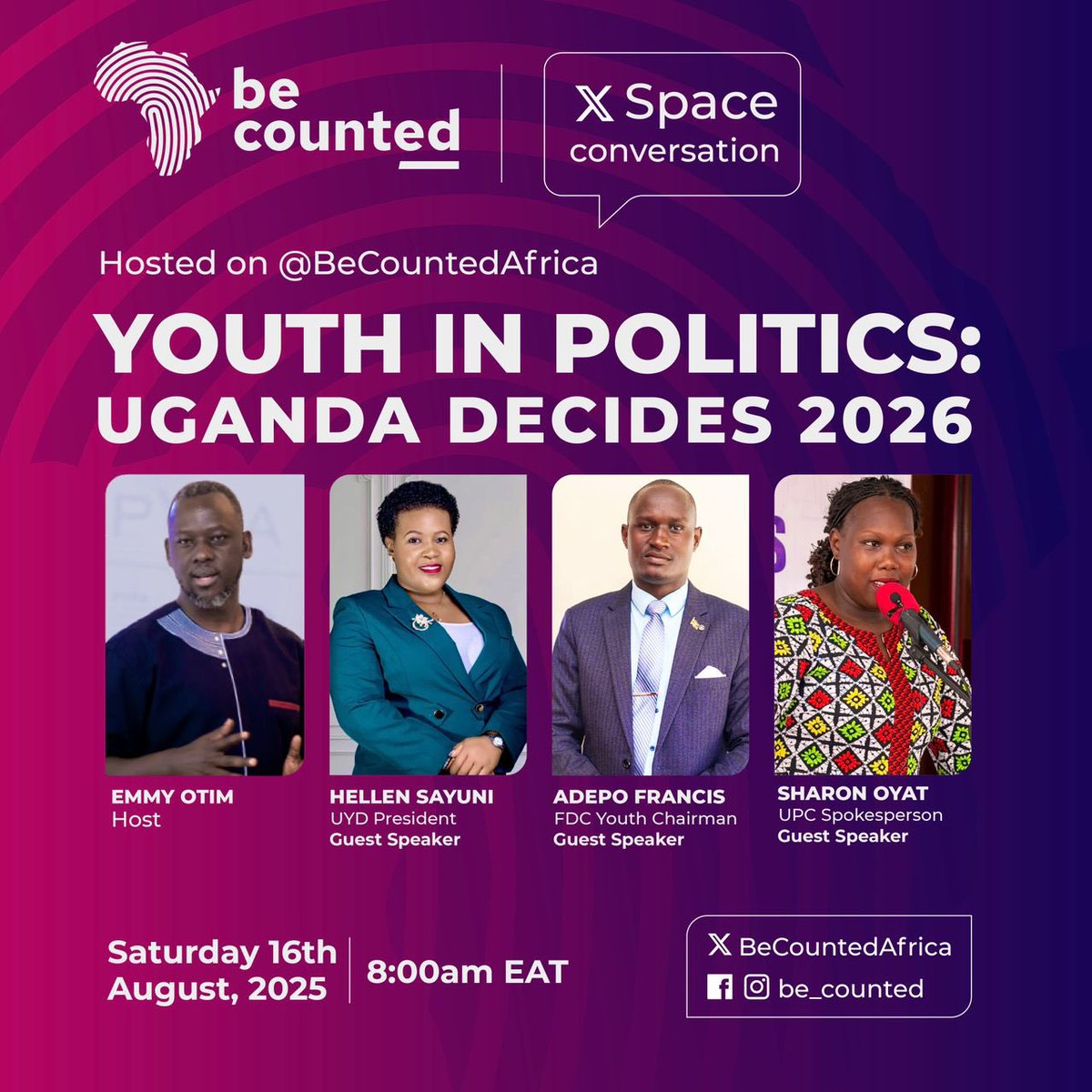 SAYUNI HELLEN (@hellenzionashab) on Twitter photo Catch us tomorrow morning at 8:am at <a href="/BeCountedAfrica/">Be Counted</a> as we dissect this timely and topical discussion Catch us tomorrow morning at 8:am at <a href="/BeCountedAfrica/">Be Counted</a> as we dissect this timely and topical discussion