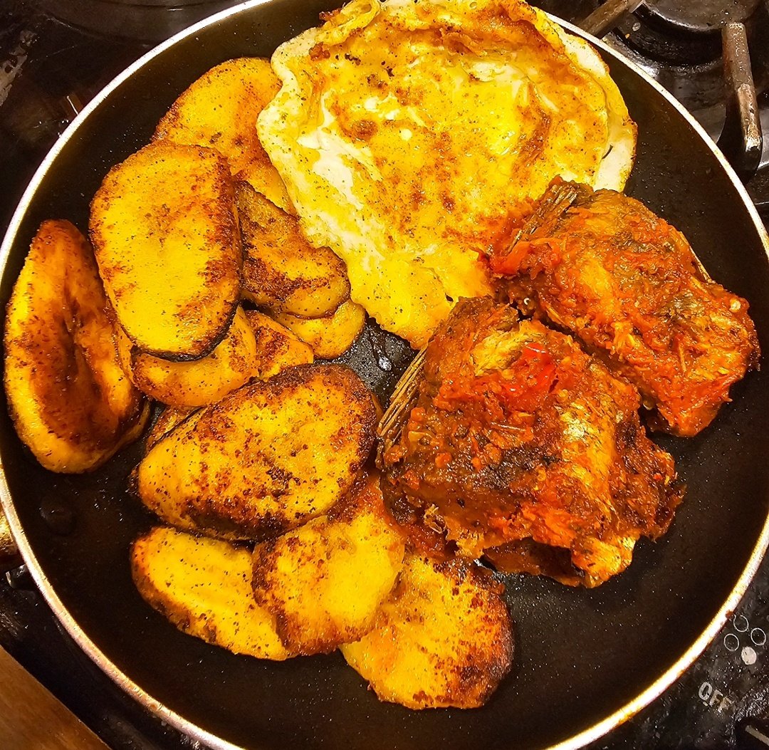 Plantain is overrated. 

I don't like it. But I make it for the family regardless. 

I sauce my plantain with little salt, seasoning, onions, garlic, ginger, and pepper before frying. And I also fry with less oil so the spice would stay in the plantain.