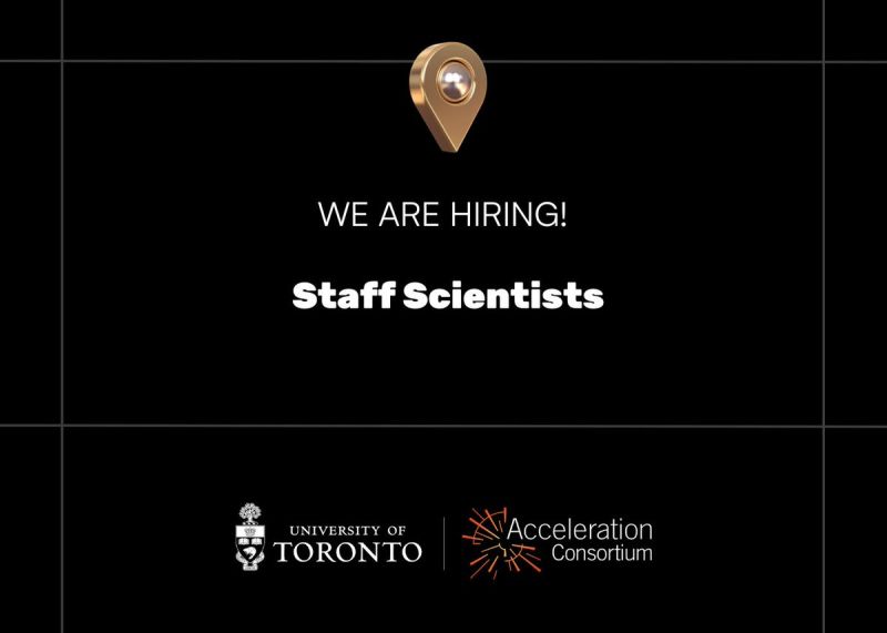 acceleration_c's tweet image. #JOB OPP: We’re hiring a Staff Scientist (Machine Learning Specialist) to join our Human Organ Mimicry Self-Driving Lab. Leverage your expertise in machine learning (ML) and computational biology to drive innovation in cutting-edge research.
Apply: jobs.utoronto.ca/job/Toronto-St…