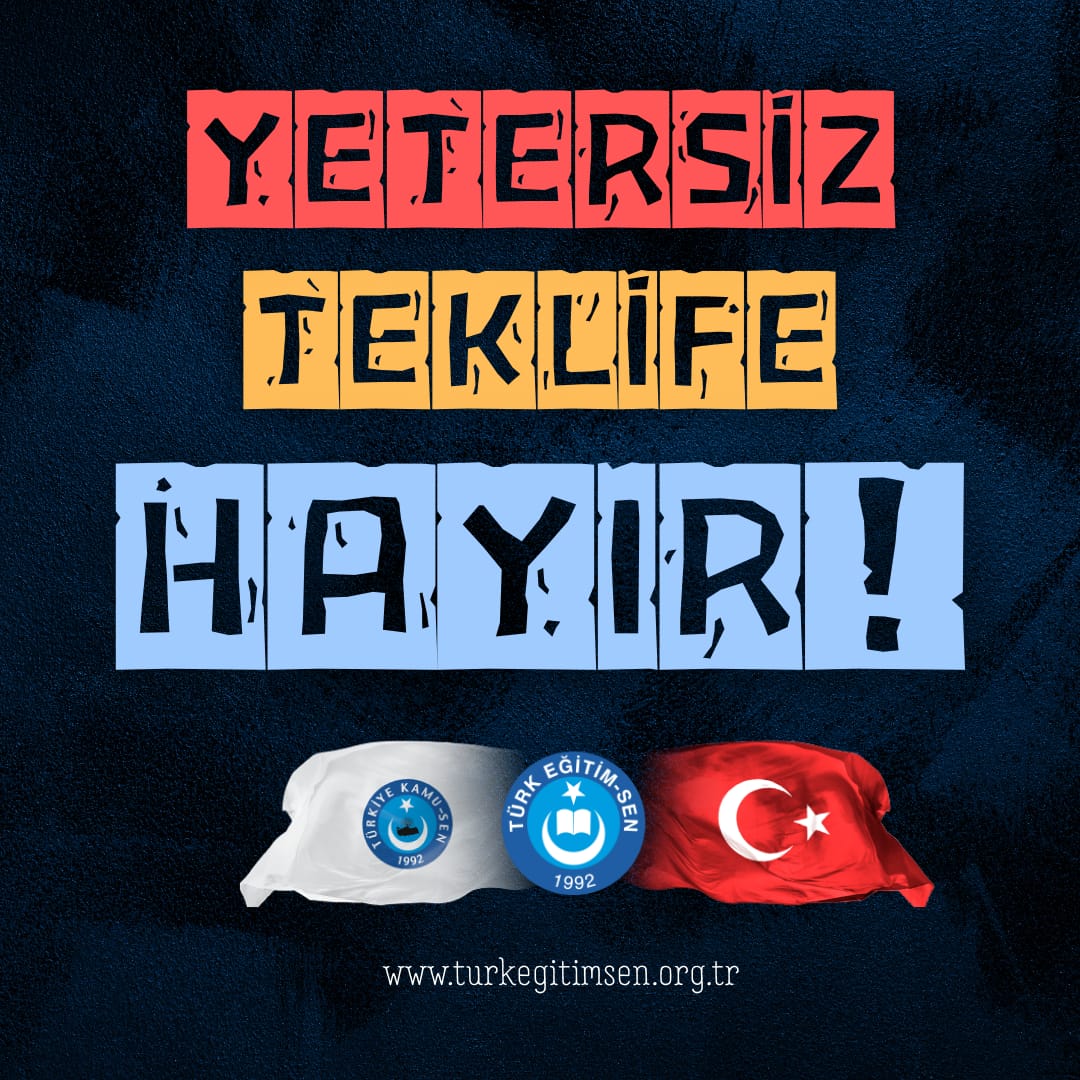 #TürkEğitimSen
#BugünDündenDahaGüçlüyüz
#MemurHakkınıİstiyor