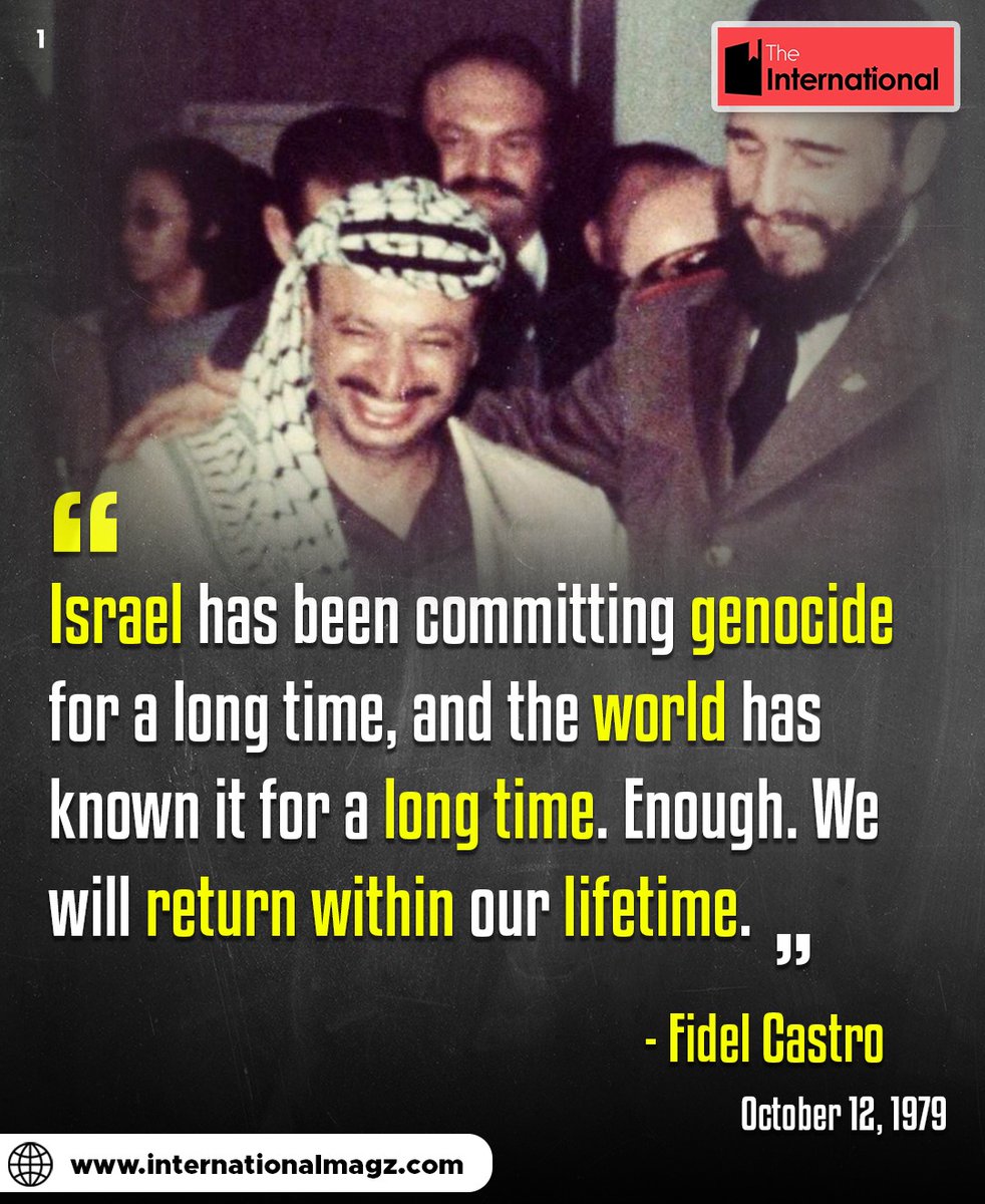 Cuba’s solidarity with the Palestinian : A Thread 🧵