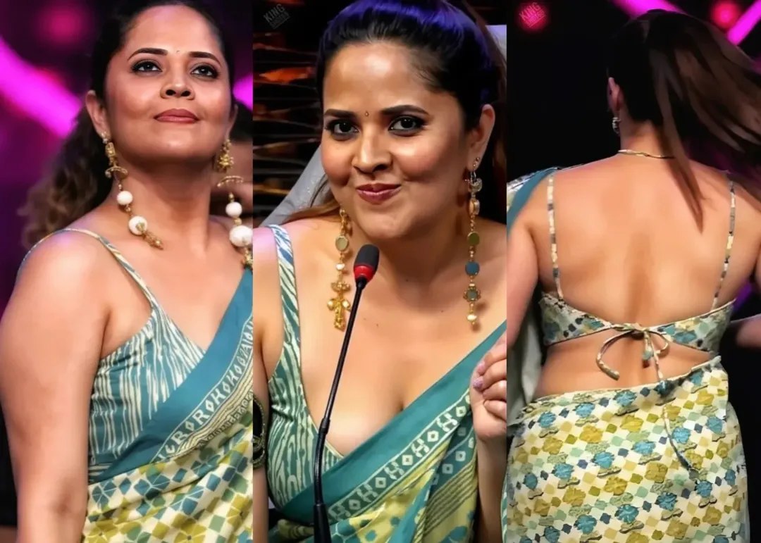 Anasuya Bharadwaj hot saree photo collection, iiQ8, Hot Anasuya Sexy