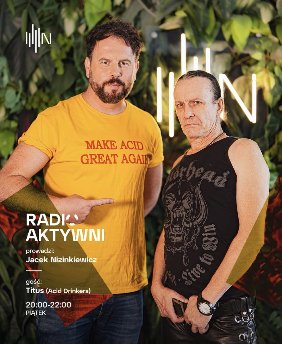 Acid Drinkers jest jedynym polskim zespołem grającym metal, który jesienią i zimą samodzielnie zapełni 4 największe hale koncertowe. Czy koncerty będą sukcesem? O tym m. in. porozmawiam o 20.03 w programie #RadioAktywni w <a href="/RadioNowySwiat/">RadioNowySwiat</a> .Tu można słuchać: nowyswiat.online