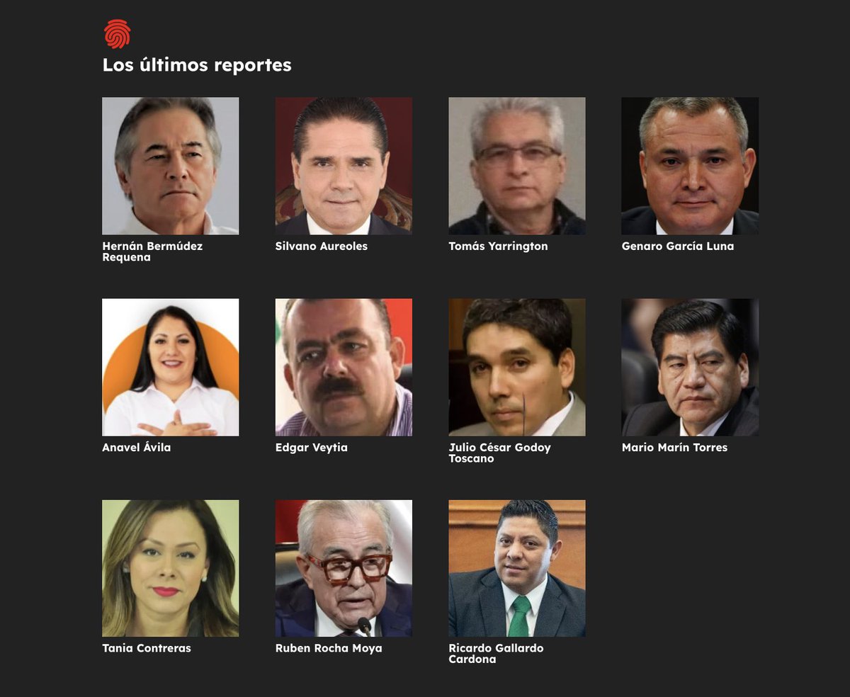 🔴Revelan lista de 11 “narcopolíticos” 👇 Tal como me adelantó en  #AzucenaxFórmula, el presidente de @DefensorxsAC, Miguel Alfonso Meza  (@MiguelMezaC), junto con los periodistas @LuisKuryaki y @oscarbalmen,  lanzaron un sitio con un “