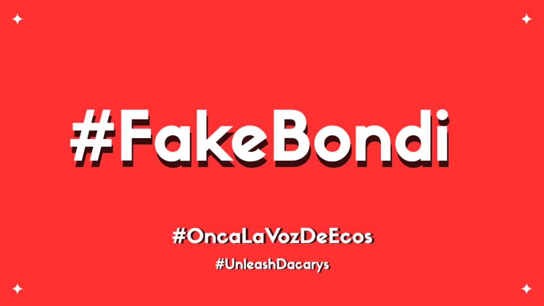 Pam Bondi vino con micrófono, pero sin oído. Quiso hablar por el pueblo, sin haberlo escuchado.  
#FakeBondi 
<a href="/dcabellor/">Diosdado Cabello R</a>