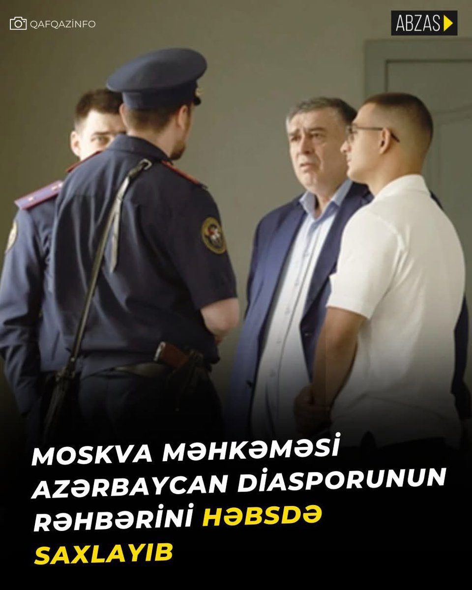 Yekaterinburq vilayətində fəaliyyət göstərən Azərbaycan diasporunun rəhbəri Şahin Şıxlinskinin apellyasiya şikayəti təmin edilməyib. 

Bu barədə “URA.RU” nəşri hüquq-mühafizə orqanlarına yaxın mənbəyə istinadən məlumat yayıb. 

Məlumata əsasən, Moskva Şəhər