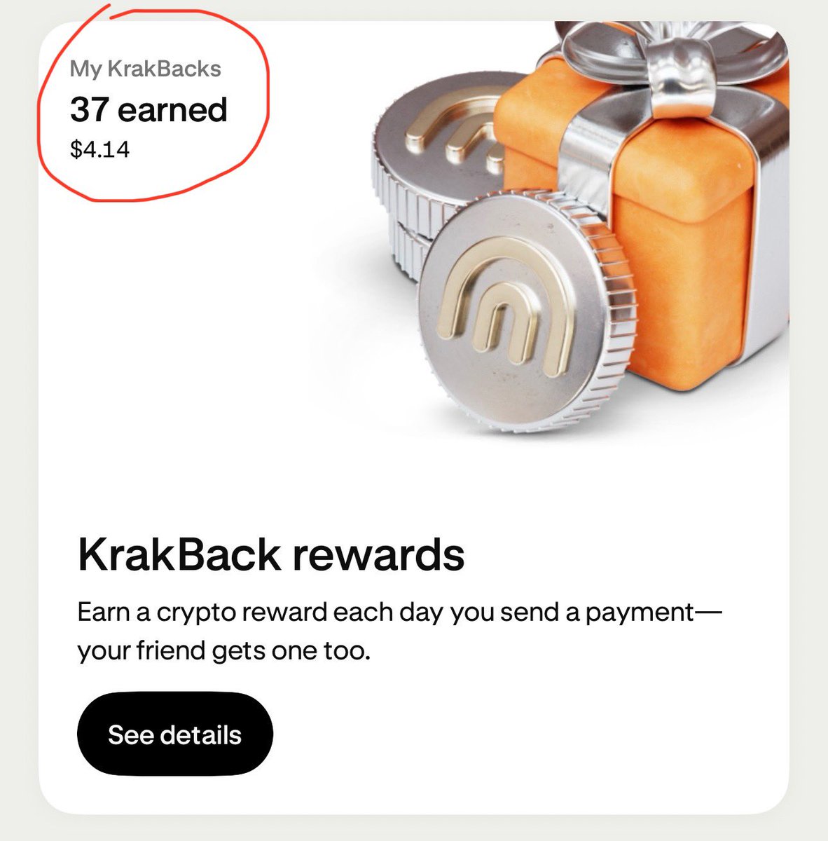 Intern’s sitting at 37 KrakBacks. Who’s got him beat? 

See yours: tap 🚀 from the home screen