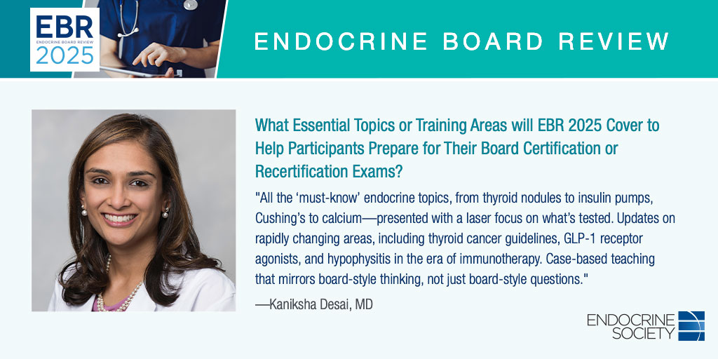 Endocrine Society (@theendosociety) on Twitter photo Endocrine Board Review (EBR) is the leading online preparation program that mirrors the <a href="/ABIMcert/">American Board of Internal Medicine (ABIM)</a>. <a href="/kanikshadesai/">Kaniksha Desai</a>, discusses the program and the must-know topics that will be covered in our review books as well as the live Q&A. Register today: bit.ly/3ZunGRU #EBR2025 Endocrine Board Review (EBR) is the leading online preparation program that mirrors the <a href="/ABIMcert/">American Board of Internal Medicine (ABIM)</a>. <a href="/kanikshadesai/">Kaniksha Desai</a>, discusses the program and the must-know topics that will be covered in our review books as well as the live Q&A. Register today: bit.ly/3ZunGRU #EBR2025