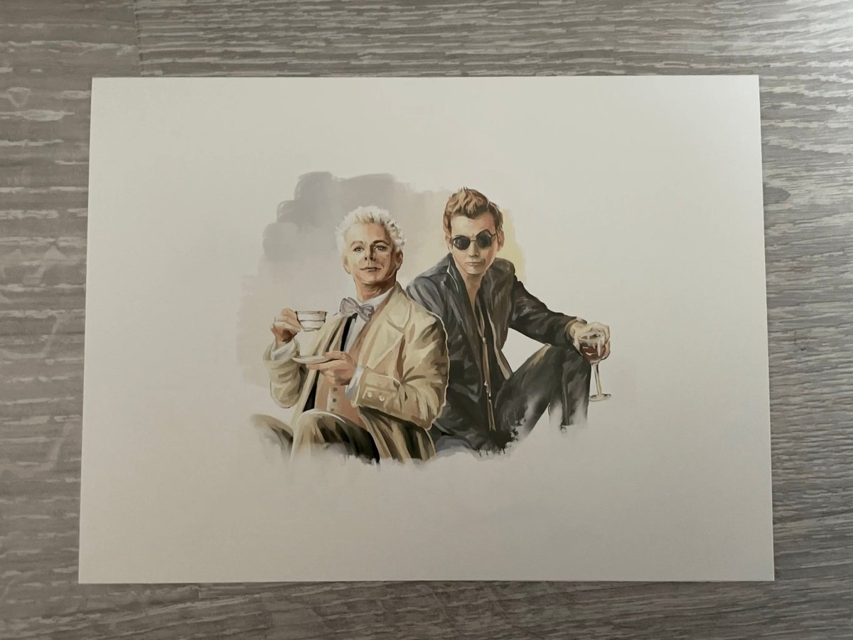 ⏰ START THE BIDDING! ⏰

The Ineffable Con 6 #GoodOmens auction is open, raising money for <a href="/AlzResearchUK/">Alzheimer's Research UK</a> in memory of <a href="/terryandrob/">Terry Pratchett 🖤 🤍👽 🐇</a>'s Sir Terry Pratchett!

ebay.co.uk/usr/bethanywin…

LOTS of goodies, including this from <a href="/michaelsheen/">michael sheen 💙</a>...