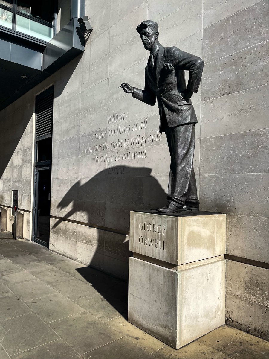 “If liberty means anything at all, it means the right to tell people things they do not want to hear” - statue of George Orwell outside BBC Broadcasting House, London

8.14am, 23rd June 2025