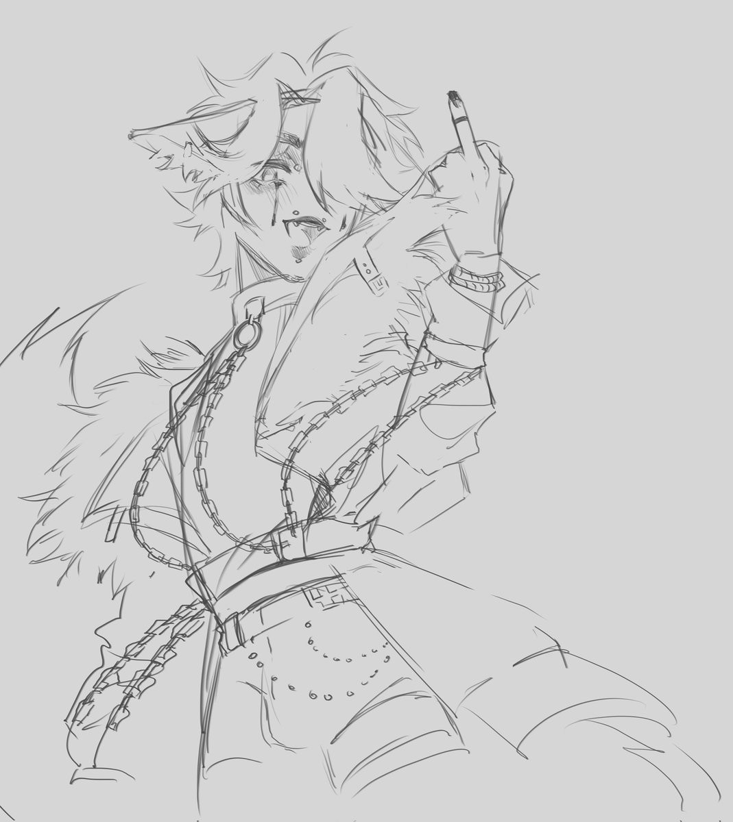 Visual Kei outfit design for Blue 🖤