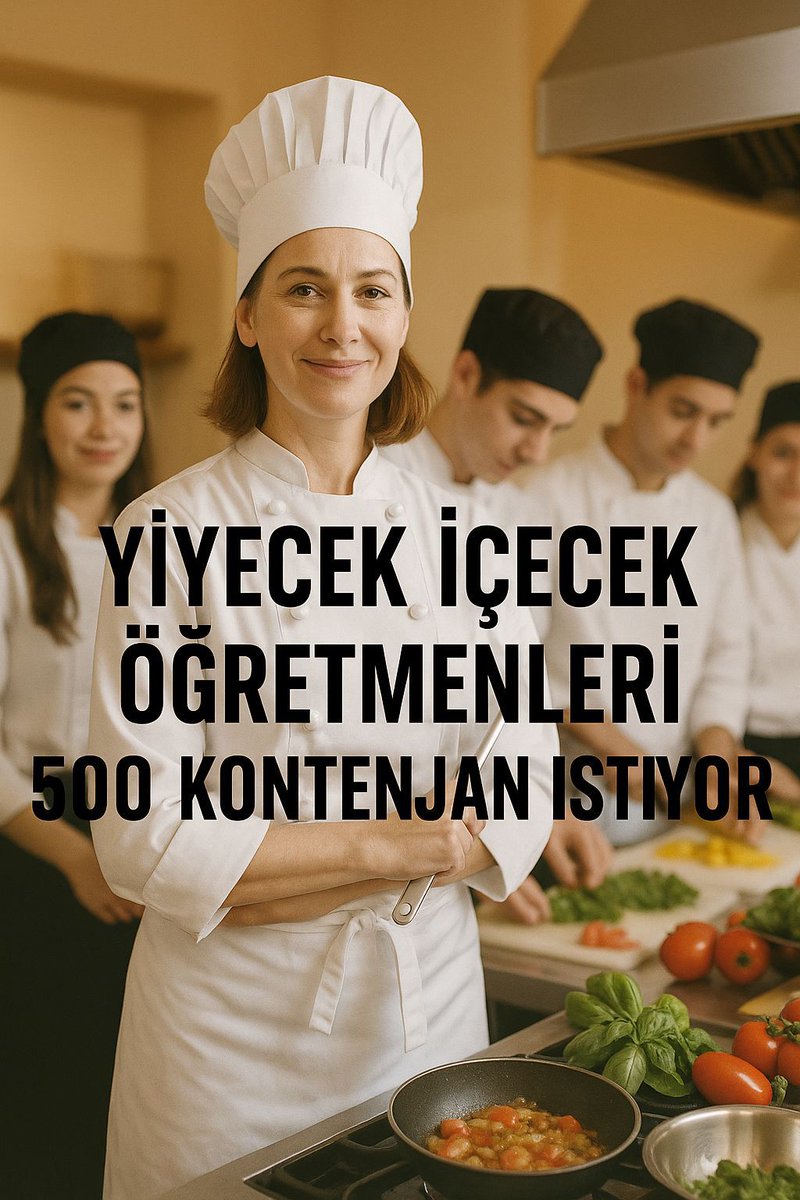 Mesleki eğitimin güçlendirilmesi, turizm ve gastronomi alanındaki ihtiyaçların karşılanması için Yiyecek İçecek Öğretmenliğine yüksek kontenjan ayrılması gerekmektedir.
#YiyecekİçecekÖğretmenliği500Kontenjan
<a href="/Yusuf__Tekin/">Yusuf Tekin</a> <a href="/tcmeb_mtegm/">Meslekî ve Teknik Eğitim Genel Müdürlüğü</a> <a href="/mebpgm/">Personel Genel Müdürlüğü</a> <a href="/EmineErdogan/">Emine Erdoğan</a> <a href="/RTErdogan/">Recep Tayyip Erdoğan</a>