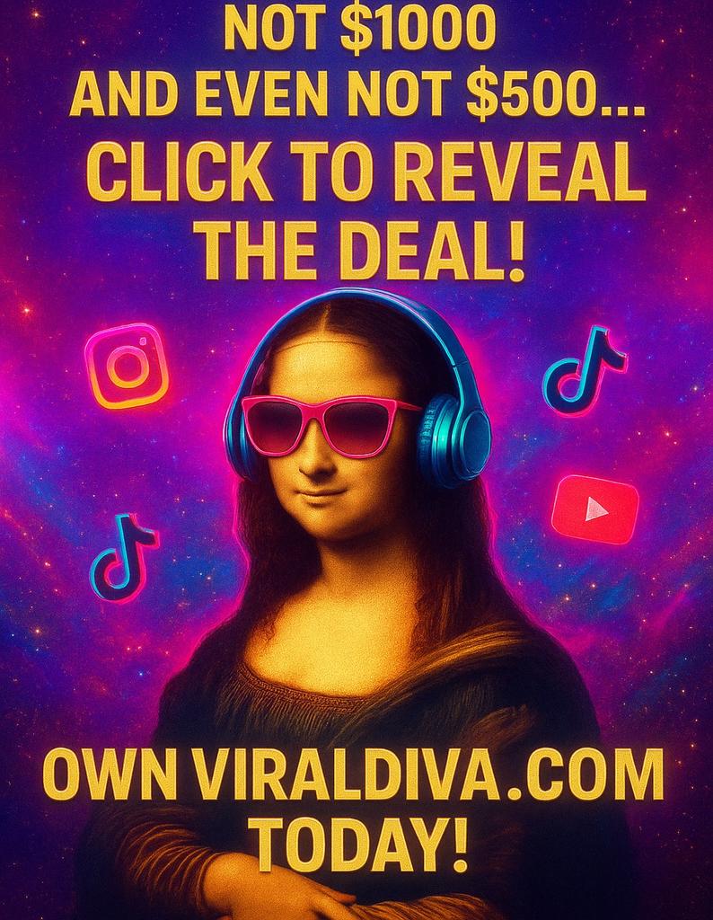 Premium domain alert 🚀 
ViralDiva.com -now over 50% off! — offer ends this month. 😎😂 #DomainName #Branding #LimitedOffer #SocialTouch #offers #DomainForsale