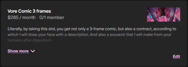 💜💀!Vore!🐍Ujanskiy_Tail🐍!Lover!💀💜 tweet media