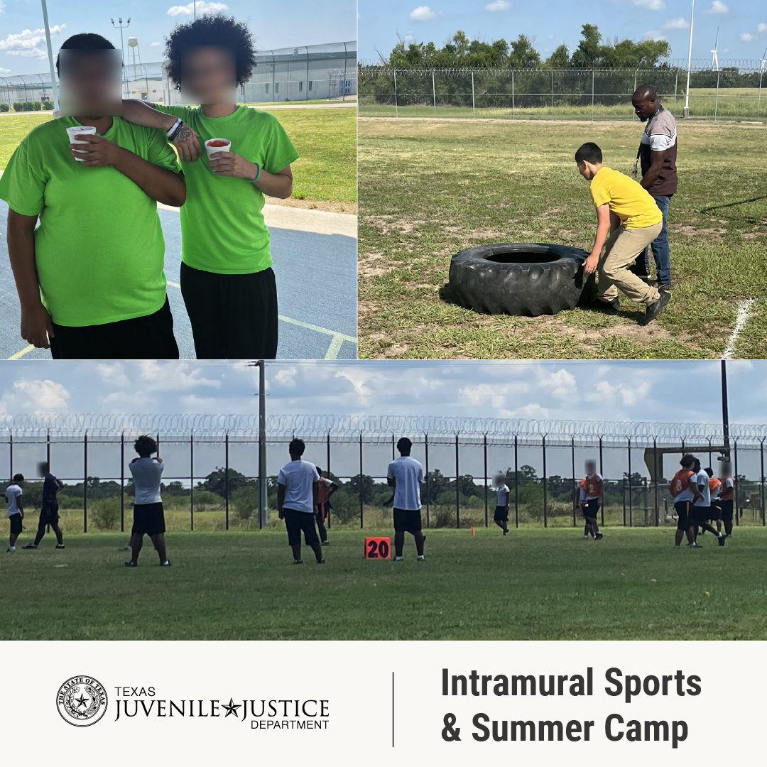 TJJD's Lone Star High School operates year round with a 3 week break in the summer. During that time, youth participate in engaging programming like intramural sports, TBRI camps, career days, and speakers come to teach, motivate, and inspire youth.