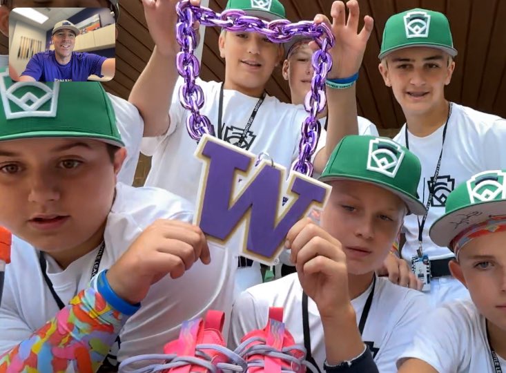 Great time with Washington’s Bonney Lake/Sumner Little League before their game today in Williamsport.

They are living the dream so many of us had as kids and representing the great state of Washington so well… and how about that home run chain 👀!!!