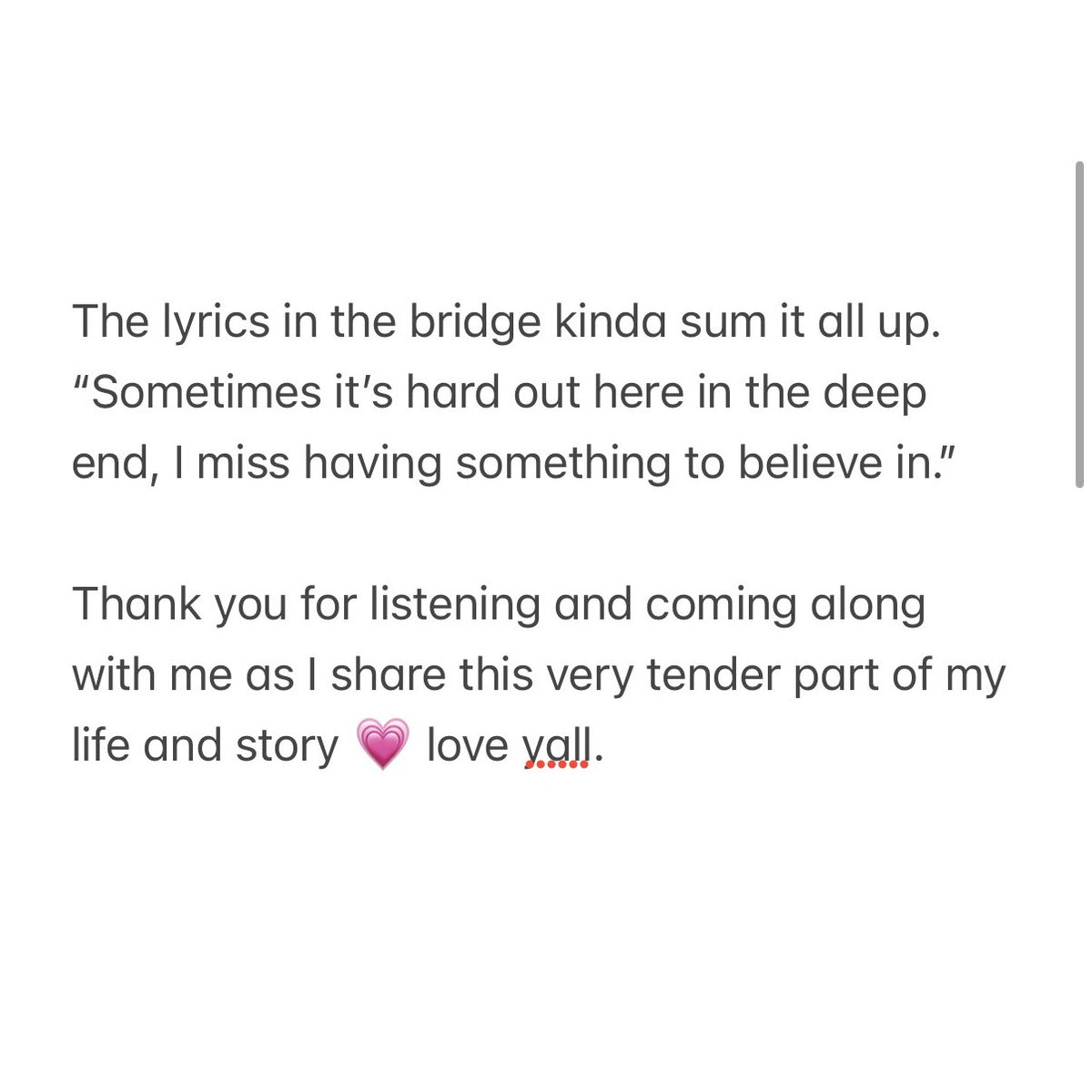 My new single “Don’t Eat Pray Love” is out today ❤️‍🩹 very proud of this song. I hope yall love it ktarver.ffm.to/depl