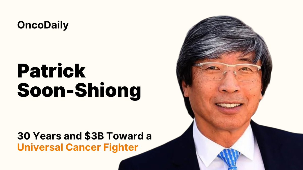 oncodaily's tweet image. 30 Years and $3B Toward a Universal Cancer Fighter - Patrick Soon-Shiong

@DrPatSoonShiong @ImmunityBio @bullishbruk @Rainmaker1973

oncodaily.com/drugs/patrick-…

#OncoDaily #Oncology #Cancer #Health #Medicine #MedX #MedEd #MedNews #ANKTIVA @CancerWorldmag