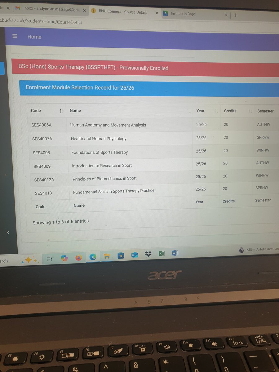 All getting very real now. Enrollment documents completed, now just to wait for that to be accepted and get my timetable 😁

#SportsTherapy #Degree #BNU #MatureStudent #BScHons