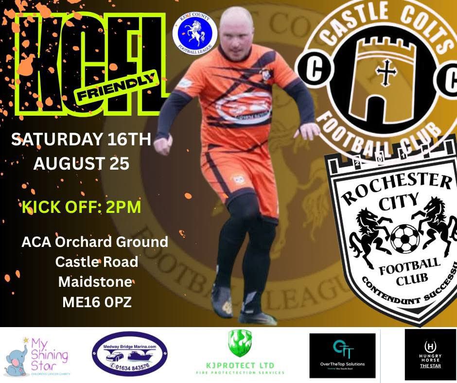 Preseason game 3 sees us visit a new ground and take on new opponents in NRG Gym’s <a href="/KCFL1516/">Kent County FL News</a> Div 2 Castle Colts Vets.

A few lads away on holiday gives some new recruits a chance to impress 👀 

#upthecity 🧡💙