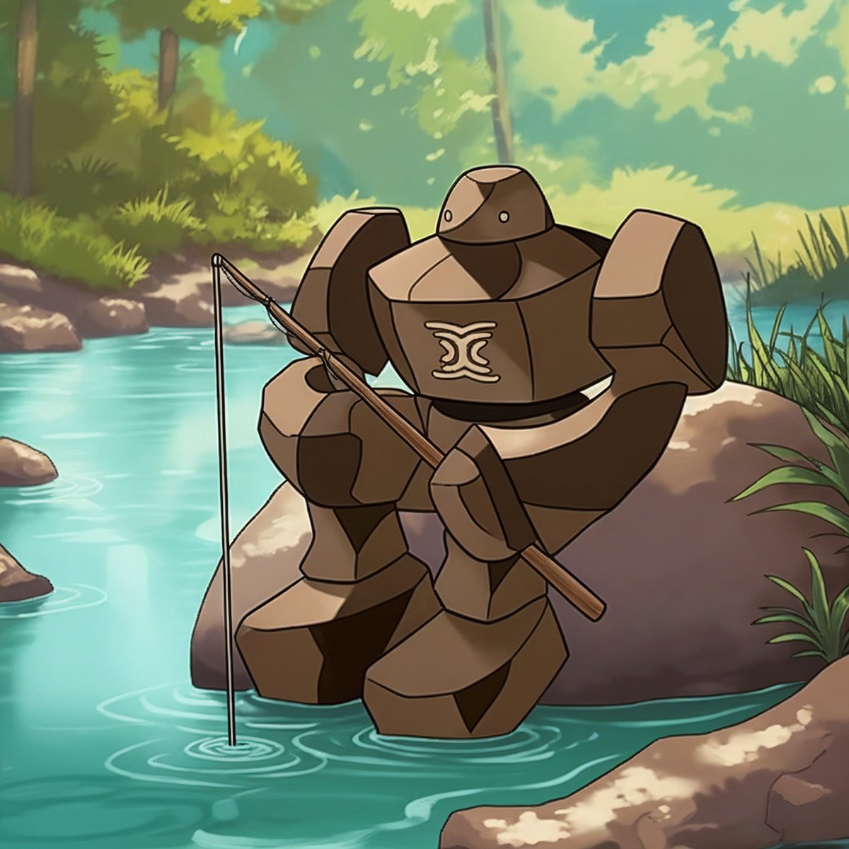 🎣 Sometimes even guardians of the blockchain need a quiet moment by the water.
Here’s Regirock, patiently fishing a reminder that in Web3, like in fishing, it’s all about patience, precision, and the right tools.

Just as every catch is worth the wait, every transaction on