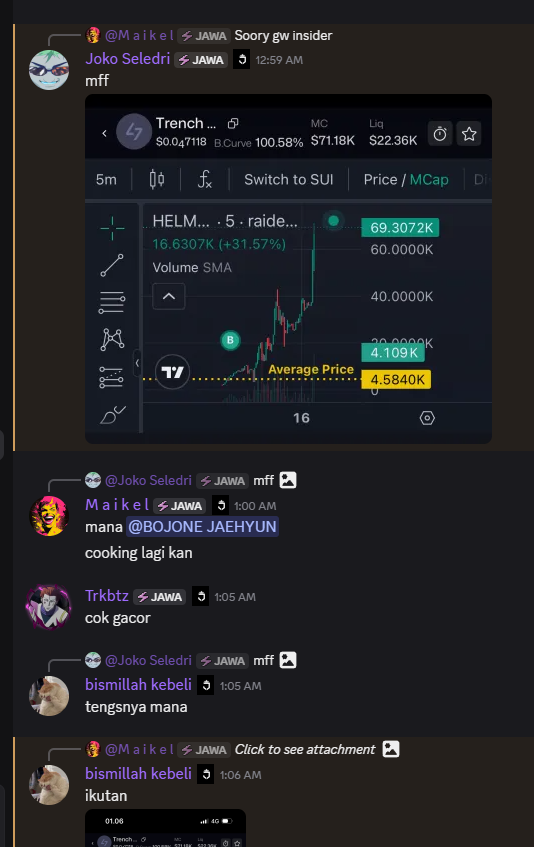 Our daos <a href="/JawaCapitalDAO/">Jawa FnF</a> cooking to night 

Average member aped at 5k mcap

Still holding strong this $Helmet 

Special kols <a href="/farhanoglu/">hanskie🪖</a> <a href="/KhunXBT/">Khun 坤</a> 

for x10 and soon x100
Send it higher ❤️‍🔥