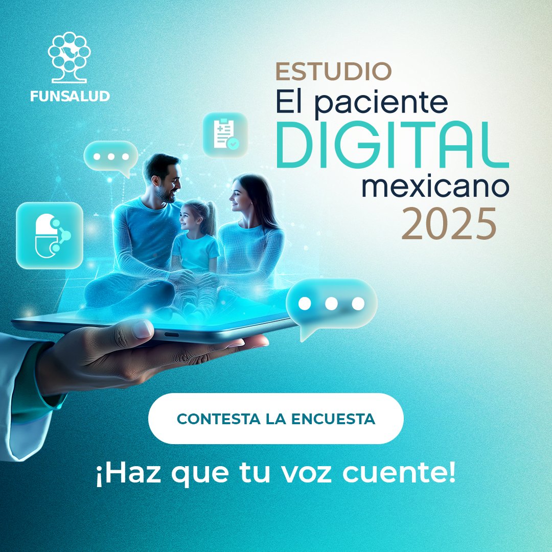 Participa en la encuesta Paciente Digital Mexicano 2025 👩‍⚕️👨‍⚕️🤝

Tu opinión es clave para entender lo que está ocurriendo en el ecosistema digital de la salud.

Con tu ayuda, podremos identificar las acciones necesarias para ofrecerte una mejor atención médica.

Participa aquí 👉