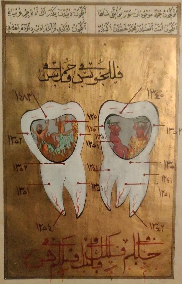 🧞🦷 Ottoman Empire, 18th century. Jinn living in teeth were said to be the culprits of toothache.