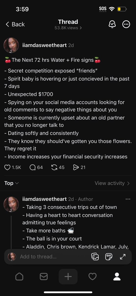 Pimpcess1111's tweet photo. @hayleytarotgirl stealing me and other creators posts, word for word, passing them off as yours is weak asf girl ! https://t.co/UnwUqsxn42