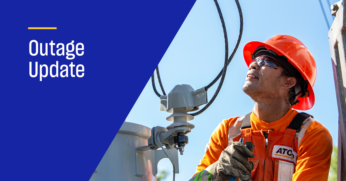 Update on outage in City of Grande Prairie in the area of 103-106 Ave and 90-92 Street. Crews continue to work on repairs. We hope to have power restored by 4:00 PM. Stay up to date with our outage map: poweroutage.atco.com