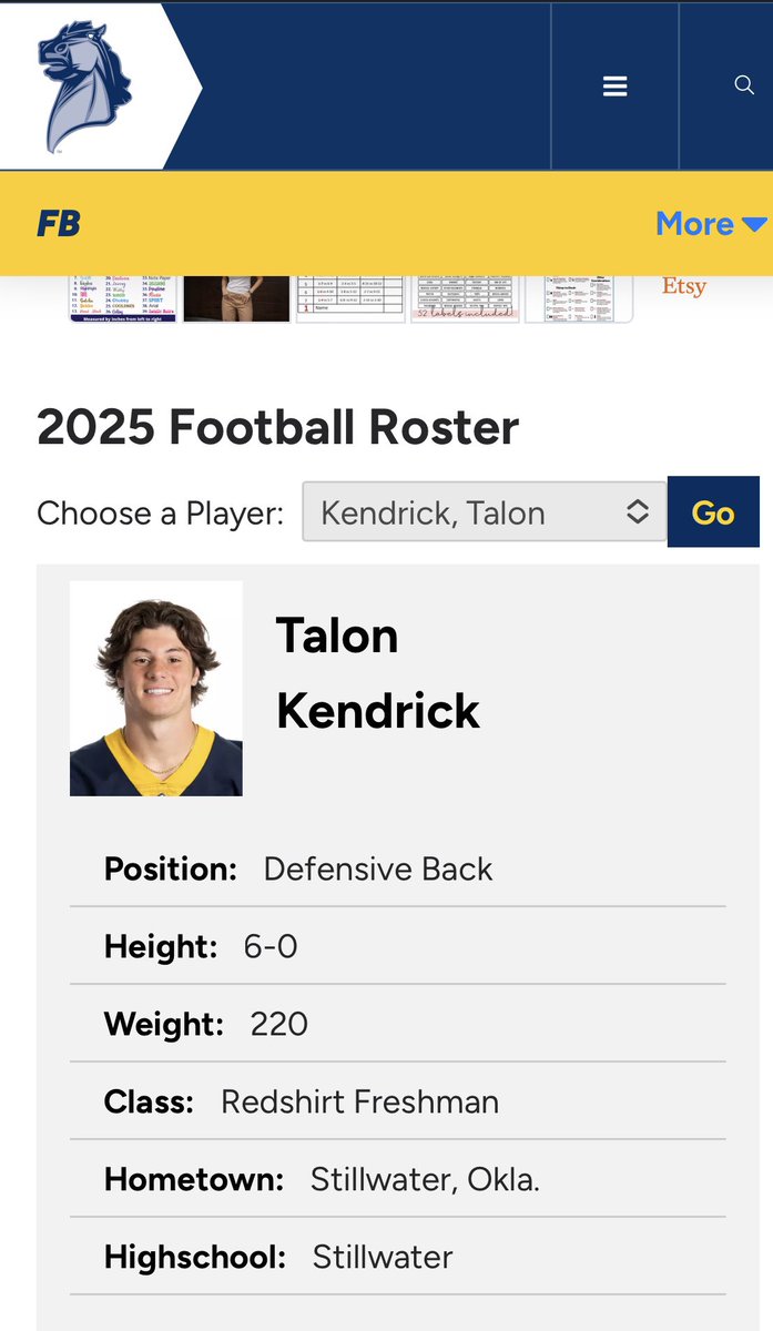 Fun fact Friday. The last 2 times <a href="/KendrickTalon/">Talon Kendrick</a> played in Chad Richison stadium (6A state championships), he threw for a TD, ran for a TD, caught a TD pass, kicked a FG and an extra point. It’s now his home stadium. Ready for what’s next. <a href="/ucobronchofb/">UCO Football</a> <a href="/ucoathletics/">UCO Bronchos</a> #rollchos