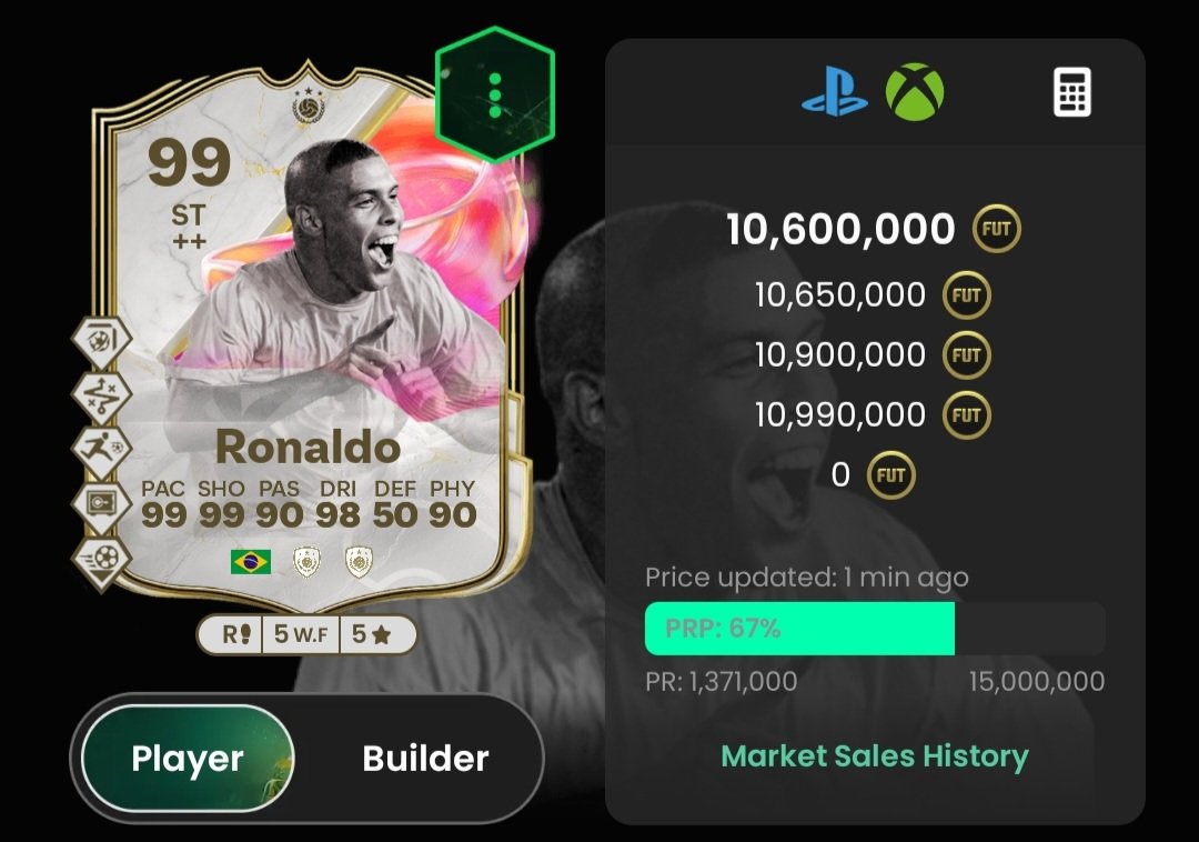 🎀INFINITE FUTTIES GRIND - WEEK 6🎀

● 75-81 ➡️ Crafting Upgrades⚒️ (100×)
▶️ The Objective is very good!
● 84-85 + TOTS ➡️ 85+×10💥
▶️ Highest priority!
● 82-83s ➡️ TOTW Upgrade⚫️
▶️ important to stock
● 4×84, 6×85, 1×86 ➡️ 86+ Pick🔢
● 86-96 ➡️ Exchanges♻️
● 82-85 + 97s