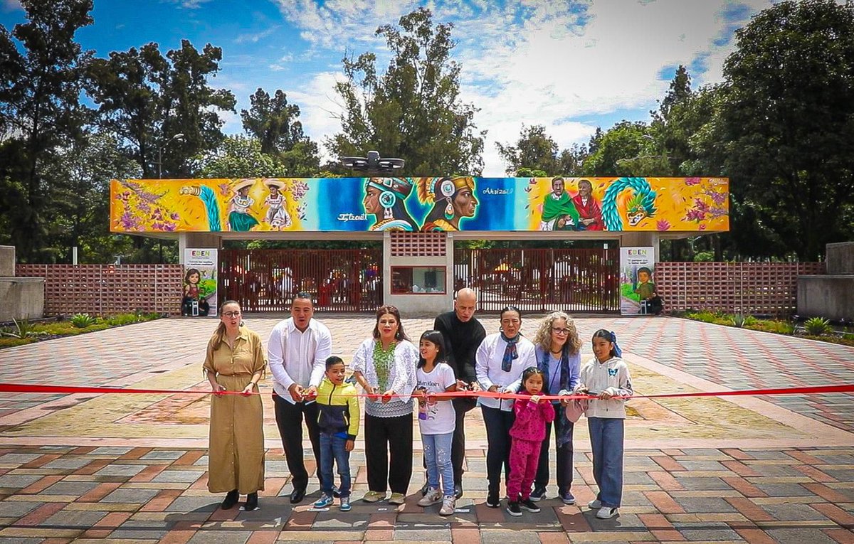 TuAlcaldiaGAM's tweet image. 🎉✂️ Gustavo A. Madero está de estreno

El alcalde Janecarlo Lozano y la jefa de Gobierno Clara Brugada inauguraron el EDEN “Mestizaje”, más de 50 mil m² de áreas verdes, juegos y espacios para que niñas, niños, jóvenes y familias disfruten con seguridad y alegría. 🌳✨

Un lugar…