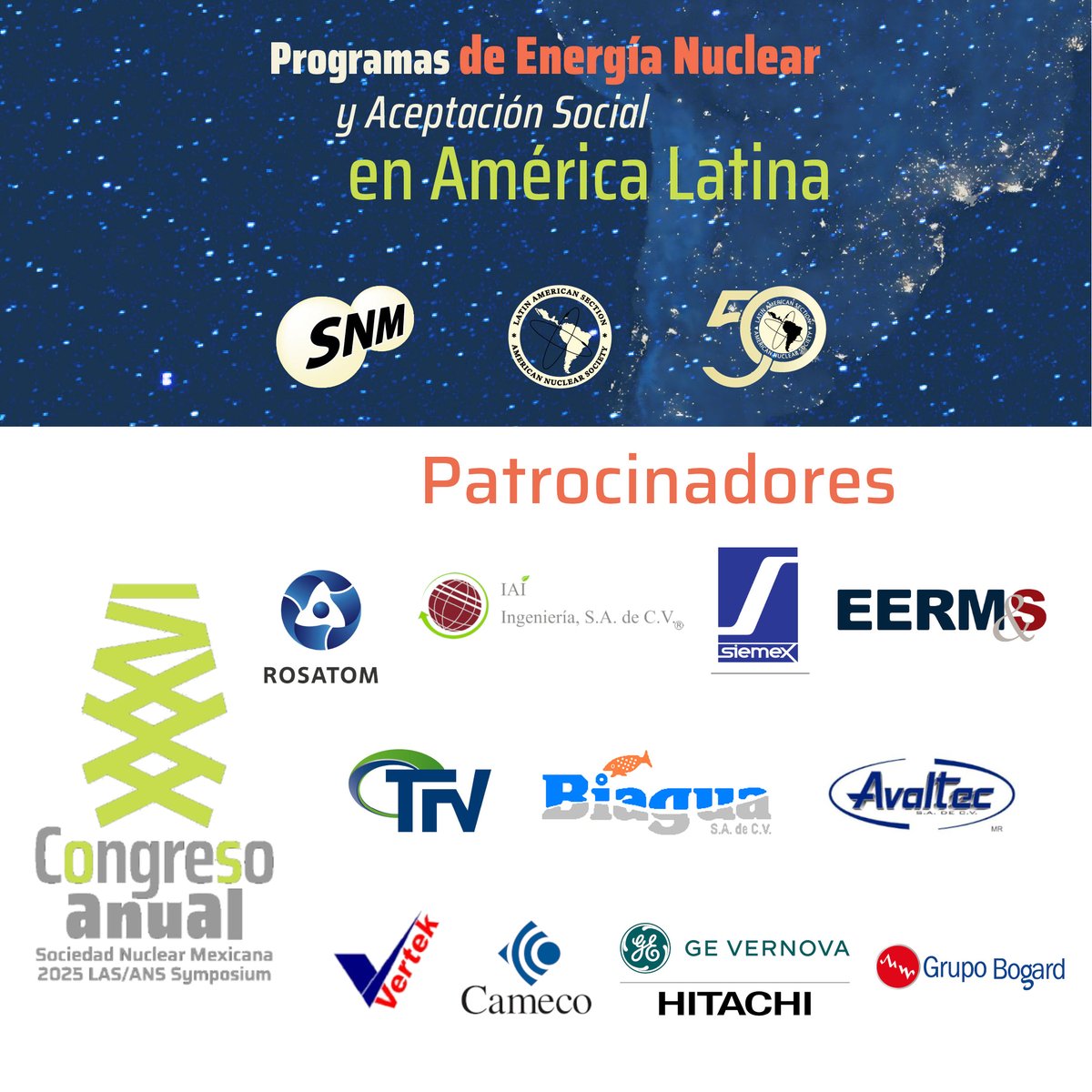 🎙️ En el 36° Congreso de la SNM tendremos la mesa redonda “Conectando con la sociedad: estrategias de comunicación social”.

Contando con la participación del Mtro. José Vicente Xolocostli (ININ) y creador de @EnergNuclearMX

#EnergíaNuclear #DivulgaciónCientífica #36CongresoSNM