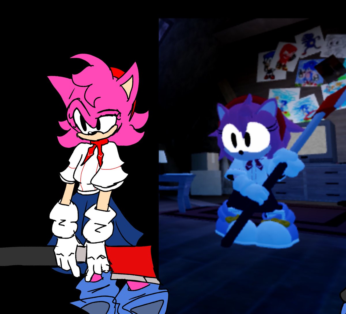 UND3RVO1DER's tweet photo. God I fucking love this game 

#outcomememories #AmyRose #fanart https://t.co/wLqNRdc5NM
