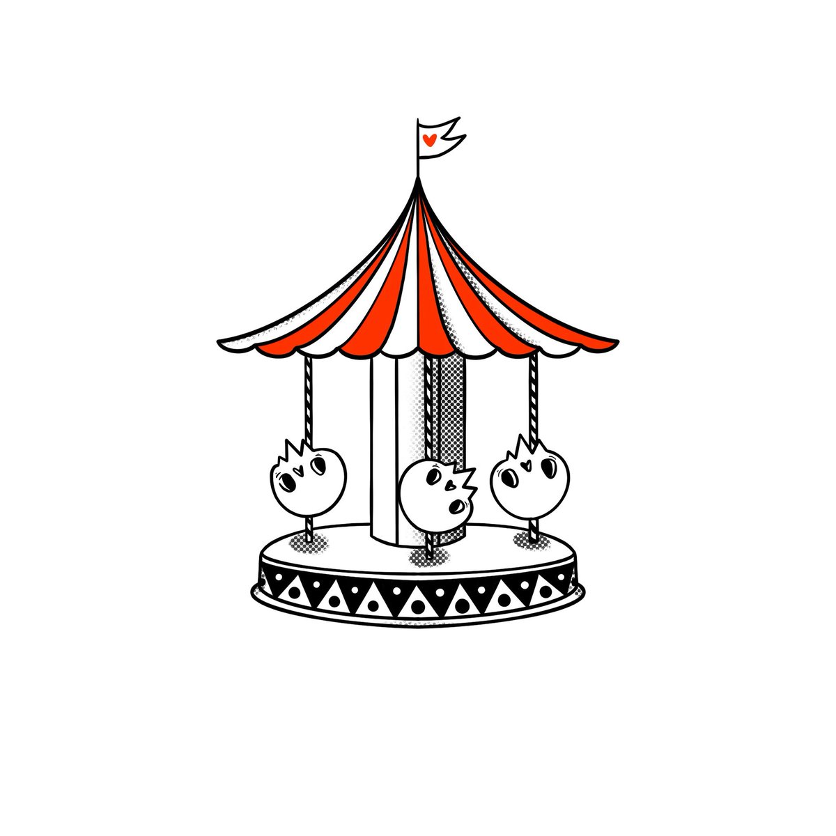 carousel of emotions 💀🎠🖤

1/1, some skulls collection on <a href="/objktcom/">objkt</a> 🖤